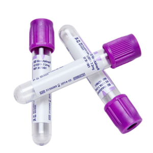 Tubo de plástico EDTA K2 13x75mm, 4ml. Caja de 100 unidades