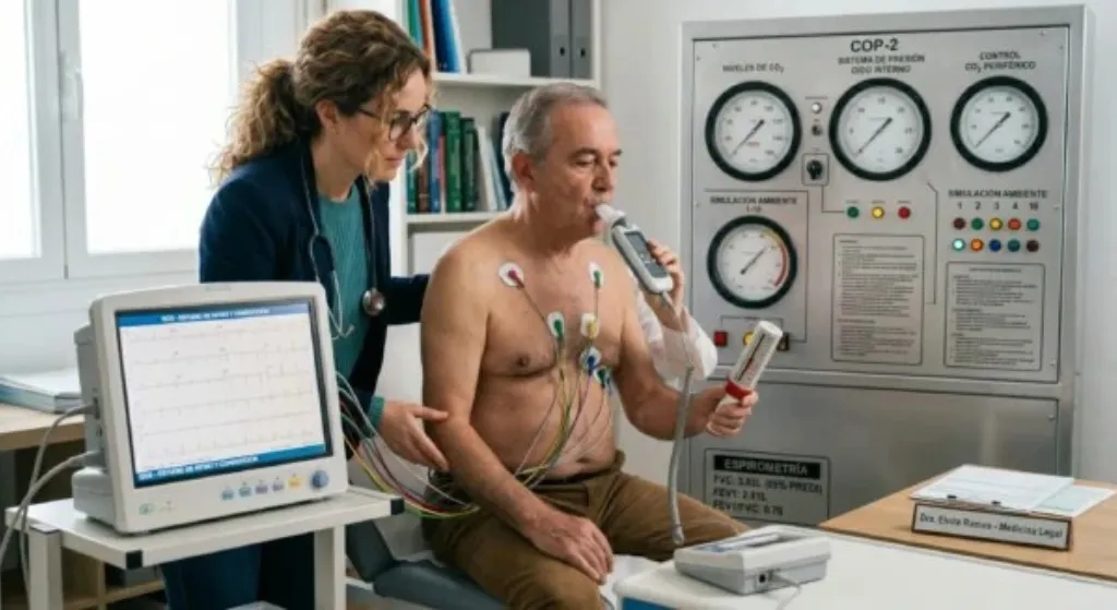Espirometría, Electrocardiograma, Peak Flow y CO PPM